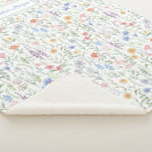Coquette Wildflower Meadow Personalised  Sherpadecke (3/4)