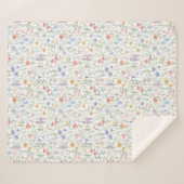 Coquette Wildflower-Wiese Sherpadecke (Vorderseite (Horizontal))