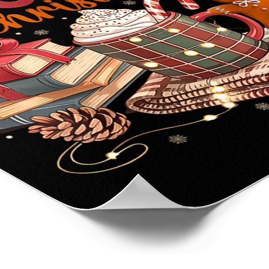 Coquette Xmas Book Lover, Santa Cocoa, All I Want  Poster (Ecke)