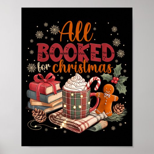 Coquette Xmas Book Lover, Santa Cocoa, All I Want Poster (Vorne)
