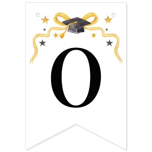 Coquette Yellow Bow Herzlichen Glückwunsch | Absch Wimpelkette (Zweite Fahne)