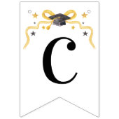 Coquette Yellow Bow Herzlichen Glückwunsch | Absch Wimpelkette (Erste Fahne)