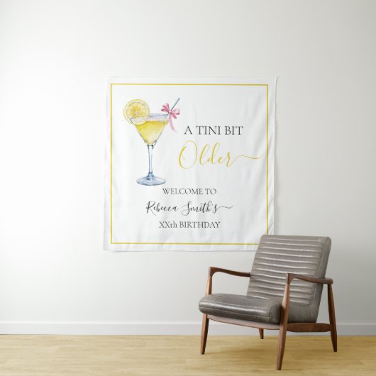 Coquette Zitronencocktail Ein bisschen älter zum G Wandteppich (Beispiel)