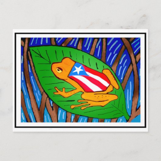 Coqui-Flag Postkarte (Vorderseite)