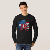 Coqui Frog Puerto Rico Pride Boricua Puerto Rico T-Shirt (Vorne ganz)