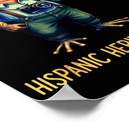 Coqui Frog Puertorico Boricua Puertorican Flag His Poster (Ecke)