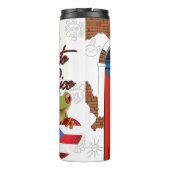 Coqui Frog und Puerto-Rico-Flagge Thermosbecher (Rückseite)