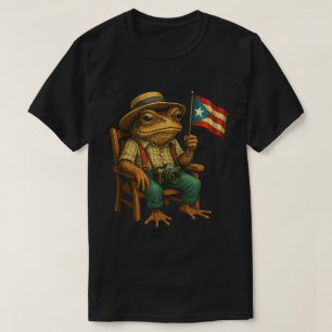 Coqui-Frosch Puerto Rico Flag Boricua Stolz Shirt