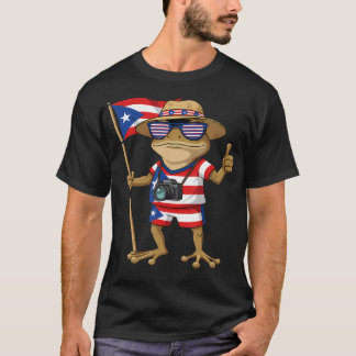 Coqui-Frosch Puerto Rico Taino puerto-ricanische F T-Shirt