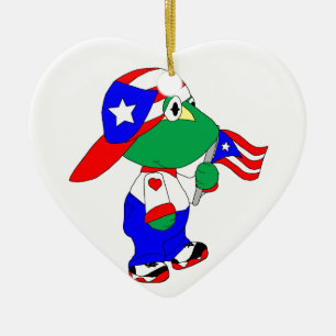Coqui Puerto Rico Stolz Keramikornament