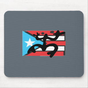 Coqui taíno auf Flagge von Puerto Rico Mousepad