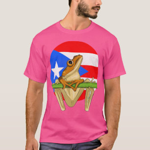Coqui Taino Frog Puerto Rico Flag Taino T-Shirt