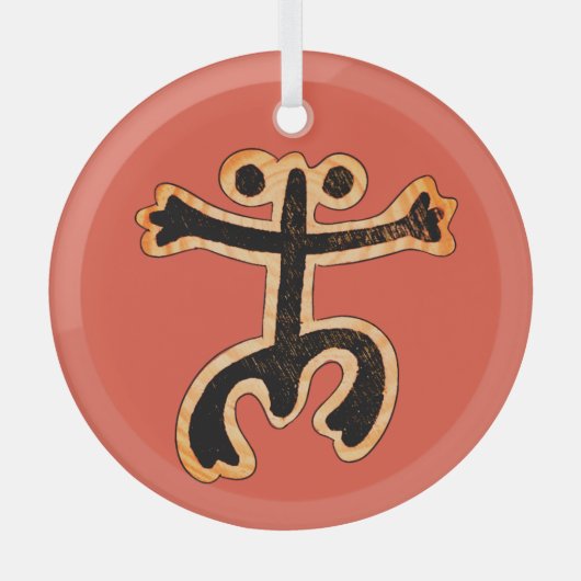 Coqui Taino Ornament Aus Glas (Vorderseite)