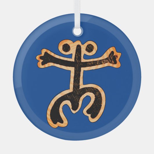 Coqui Taino Ornament Aus Glas (Vorderseite)