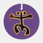 Coqui Taino Ornament Aus Glas (Rückseite)