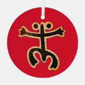 Coqui Taino Ornament Aus Glas (Rückseite)