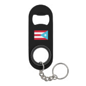 Coqui Taino Puerto Rico Flag Mini Flaschenöffner (Rückseite)