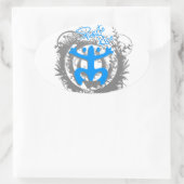 Coqui Taino Puerto Rico Ovaler Aufkleber (Tasche)