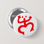 Coqui Taino Puerto Rico Symbol Button (Vorne & Hinten)