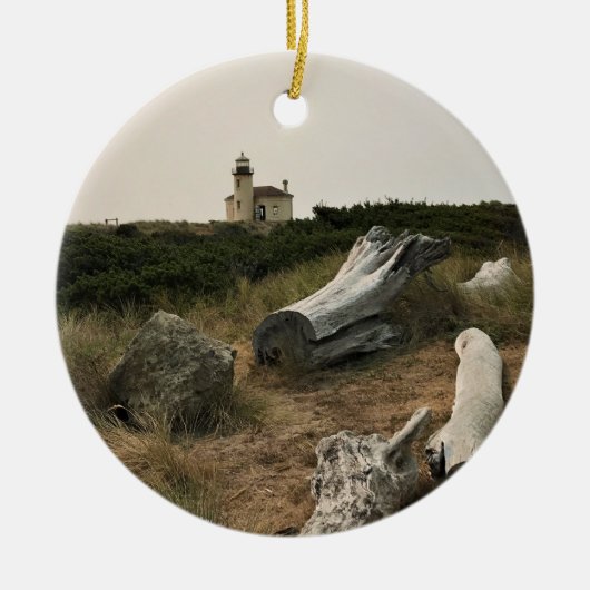 Coquille River Lighthouse, OR Keramik Ornament (Vorne)