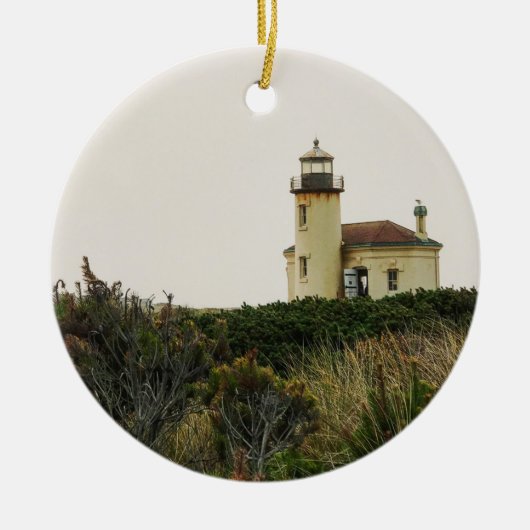 Coquille River Lighthouse, OR Keramik Ornament (Vorne)