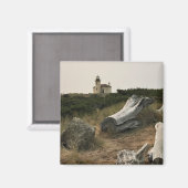 Coquille River Lighthouse, OR Magnet (Vorderseite/Rückseite)
