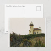 Coquille River Lighthouse, OR Postkarte (Vorne/Hinten)