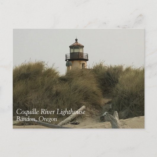 Coquille River Lighthouse, OR Postkarte (Vorderseite)