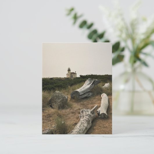Coquille River Lighthouse, OR Postkarte (Stehend Vorderseite)