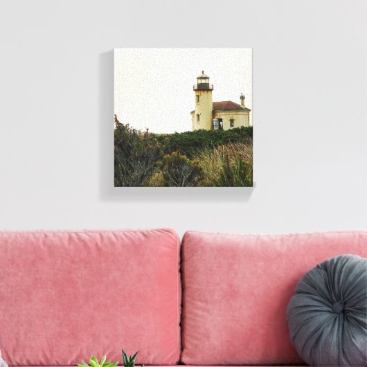 Coquille River Lighthouse, Oregon Leinwanddruck (Insitu (Wohnzimmer))