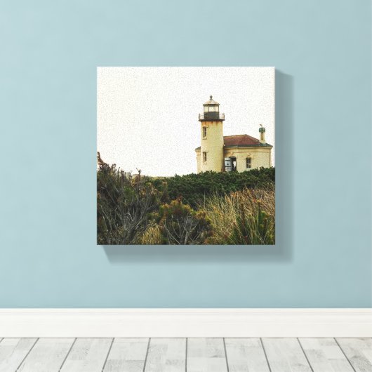 Coquille River Lighthouse, Oregon Leinwanddruck (Insitu (Holzboden))