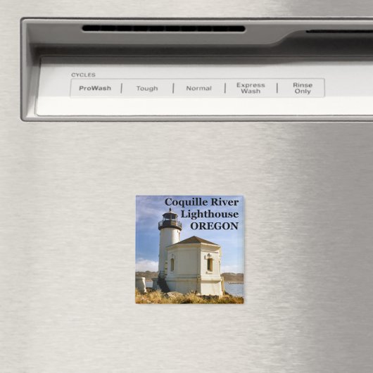 Coquille River Lighthouse, Oregon Magnet (In Situ (Geschirrspüler))