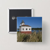 Coquille River lighthouse, Oregon, USA Button (Vorne & Hinten)