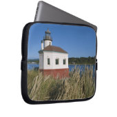 Coquille River lighthouse, Oregon, USA Laptopschutzhülle (Vorne Rechts)