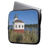 Coquille River lighthouse, Oregon, USA Laptopschutzhülle (Vorderseite Links)
