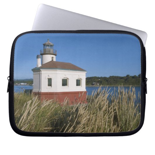 Coquille River lighthouse, Oregon, USA Laptopschutzhülle (Vorderseite)