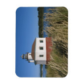 Coquille River lighthouse, Oregon, USA Magnet (Vertikal)