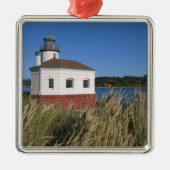 Coquille River lighthouse, Oregon, USA Ornament Aus Metall (Vorne)