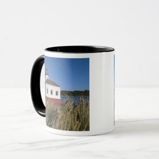 Coquille River lighthouse, Oregon, USA Tasse (Vorderseite Links)
