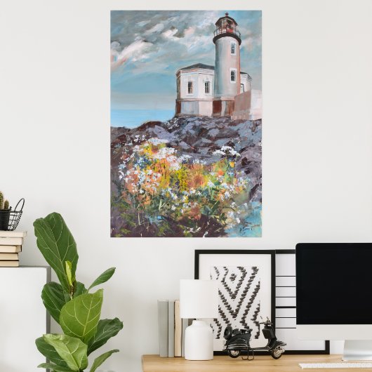 Coquille River Lighthouse Poster (Heimbüro)