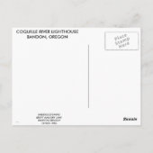Coquille River Lighthouse Postkarte (Rückseite)