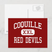 Coquille - Rote Teufel - Hoher Coquille Oregon Postkarte (Vorne/Hinten)