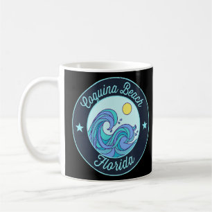 Coquina Beach Fl Florida Souvenir Wassersport Kaffeetasse