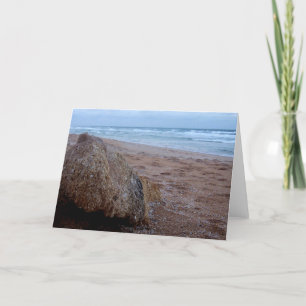 Coquina Felsen auf Flagler Strand-Gruß-Karten Karte
