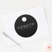 Coquito Business Classic Round Sticker (Umschlag)