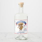Coquito Coconut Maracas Alkoholflaschenetikett (Vorderseite)