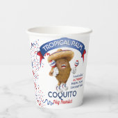 Coquito Coconut Maracas Pappbecher (Rückseite)