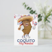 Coquito Coconut Maracas Postkarte (Stehend Vorderseite)