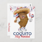 Coquito Coconut Maracas Postkarte (Vorne/Hinten)