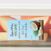 Coquito Coconut Tropical Etiketten (Befestigt)